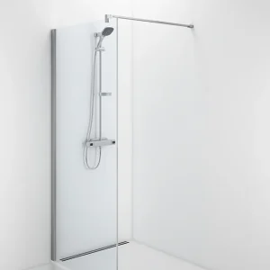 Contura Space SFNK 700 Duschvägg botstad aluminium/klart glas 700 mm