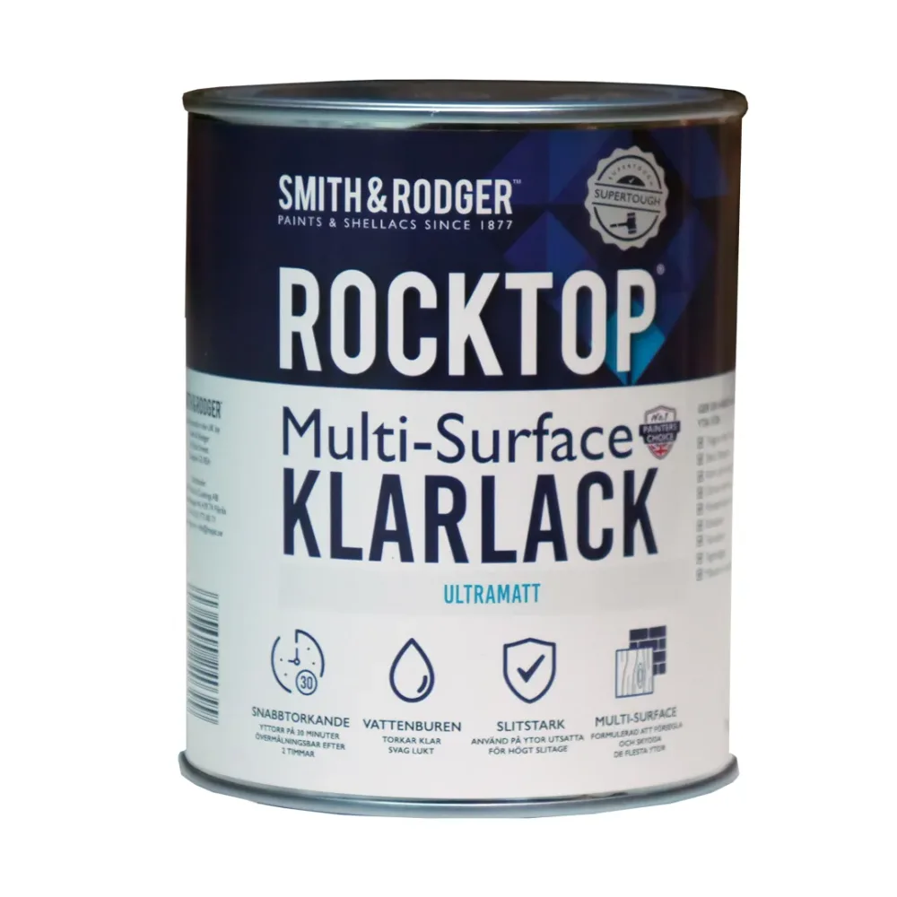 ROCKTOP Ultramatt – slitstark polyuretanlack för golv & ytor