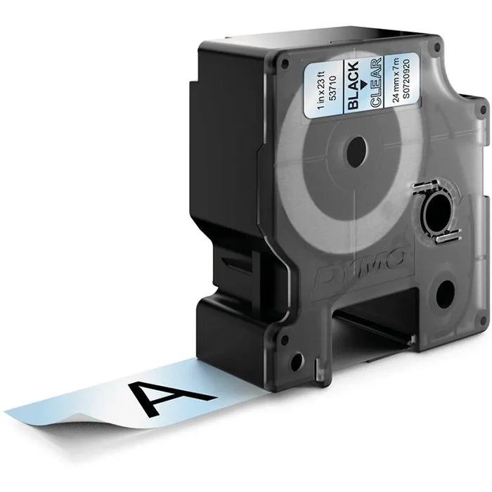 DYMO Standard D1 Tejp 24mm Svart på transparent