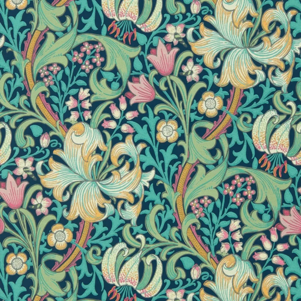 Bedford Park Golden Lily Galactic Ink Aarc510007 Tapet
