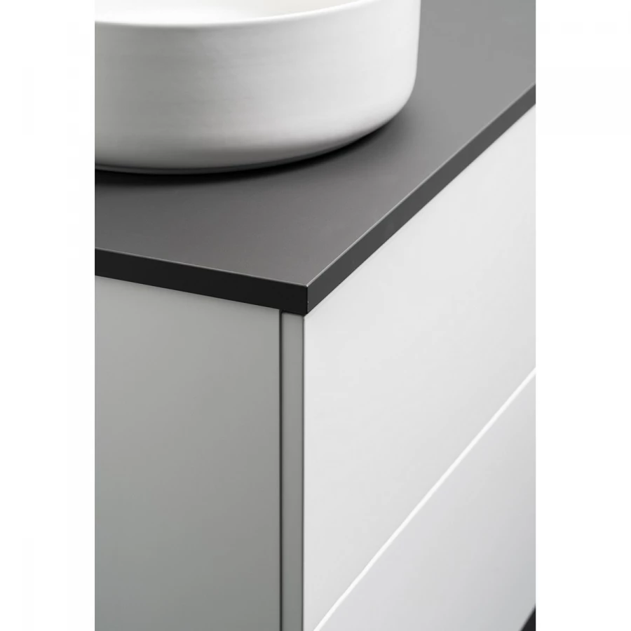 Bänkskiva On Top Compact Mörkgrå, 610x392mm