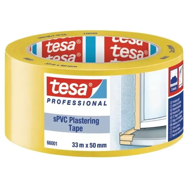 Byggtejp SPVC 66001 - 33m x 50mm